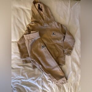 Jordan Tan Sweat Set, Toddler 3T